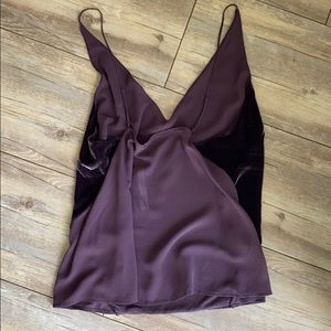 J BRAND velvet & silk top. NWT